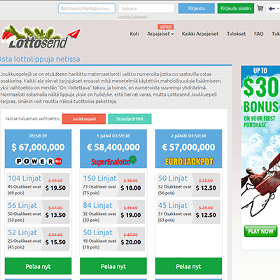 Lottosend casino bonus