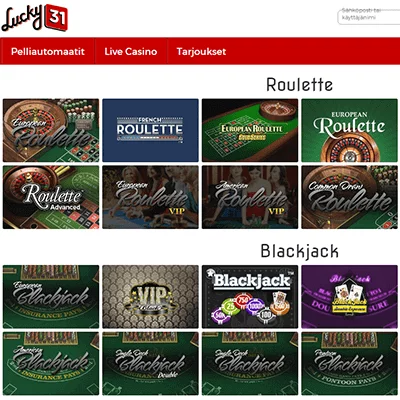Lucky 31 casino bonus