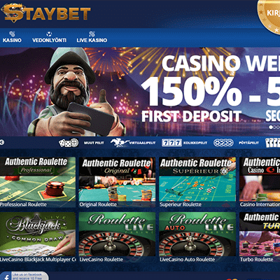 Staybet casino bonus