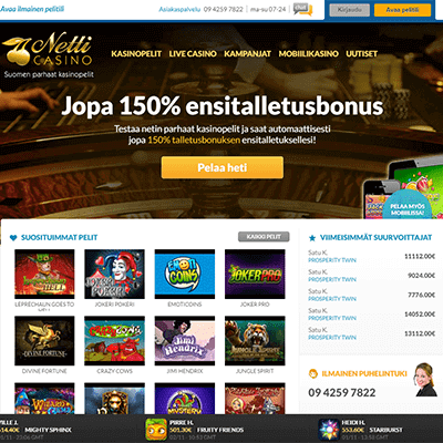 Netticasino.com bonus 