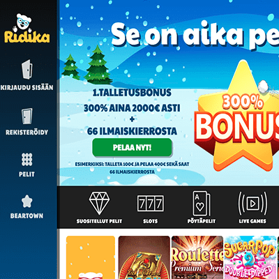 Ridika casino bonus 