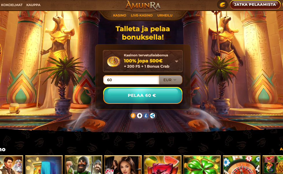 amunra casino arvostelu