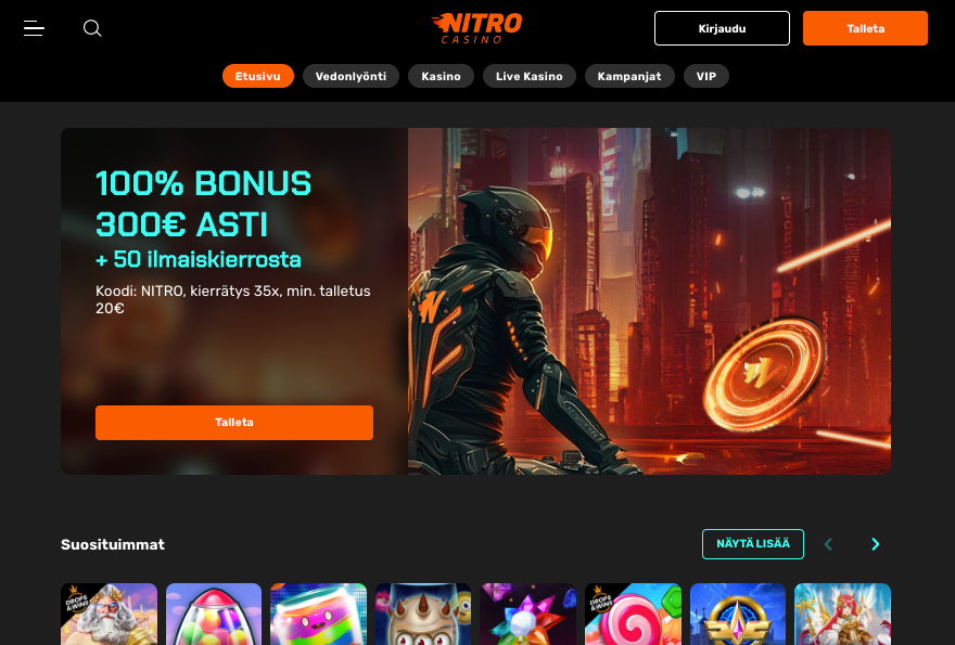 nitro casino arvostelu