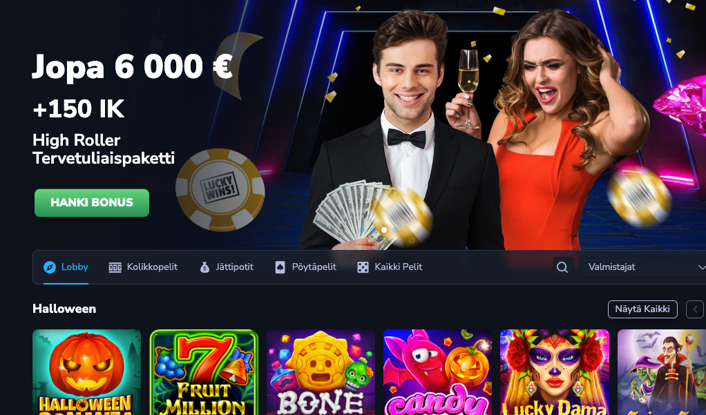 luckywins kokemuksia