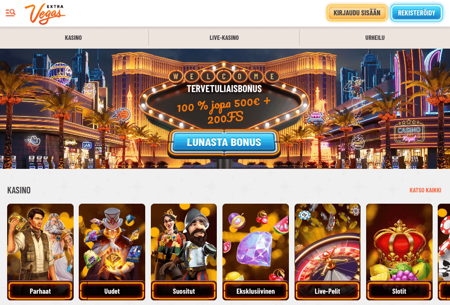 Extra vegas arvostelu