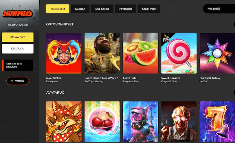 Hurmio casino arvostelu