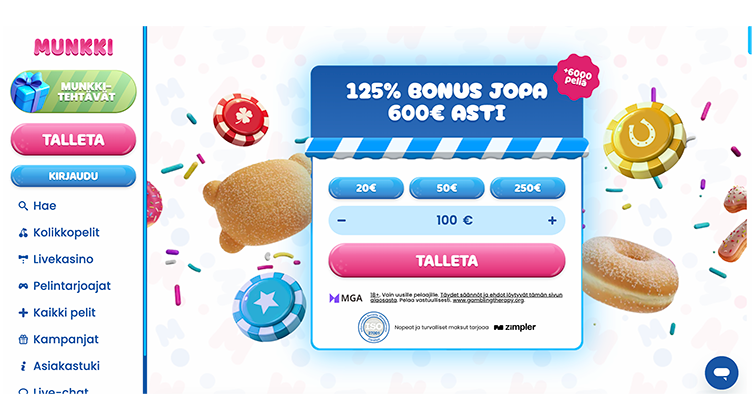 Munkkikasino arvostelu