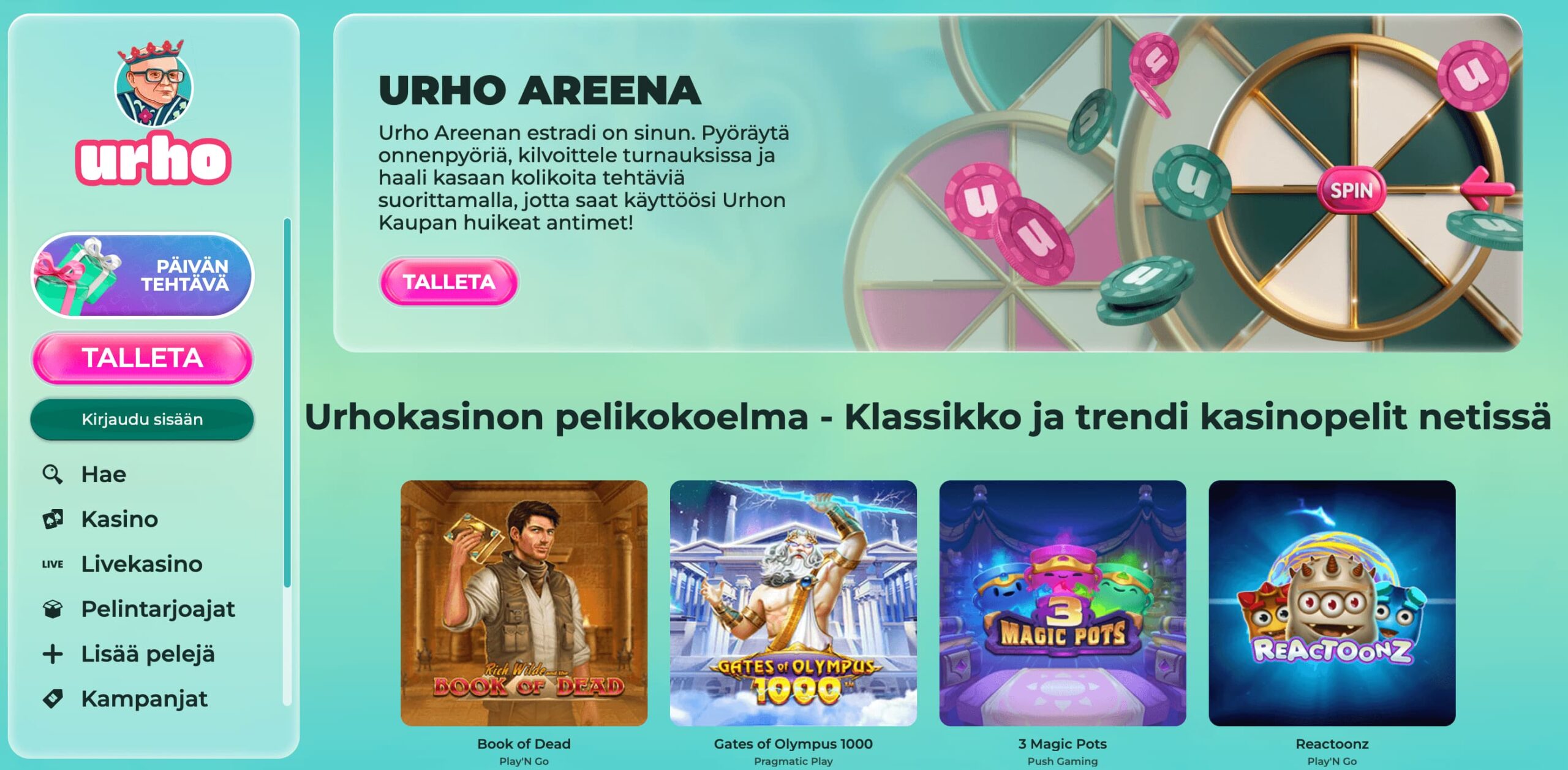 Urho kasino arvostelu